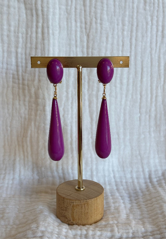 Pendientes Mery morados