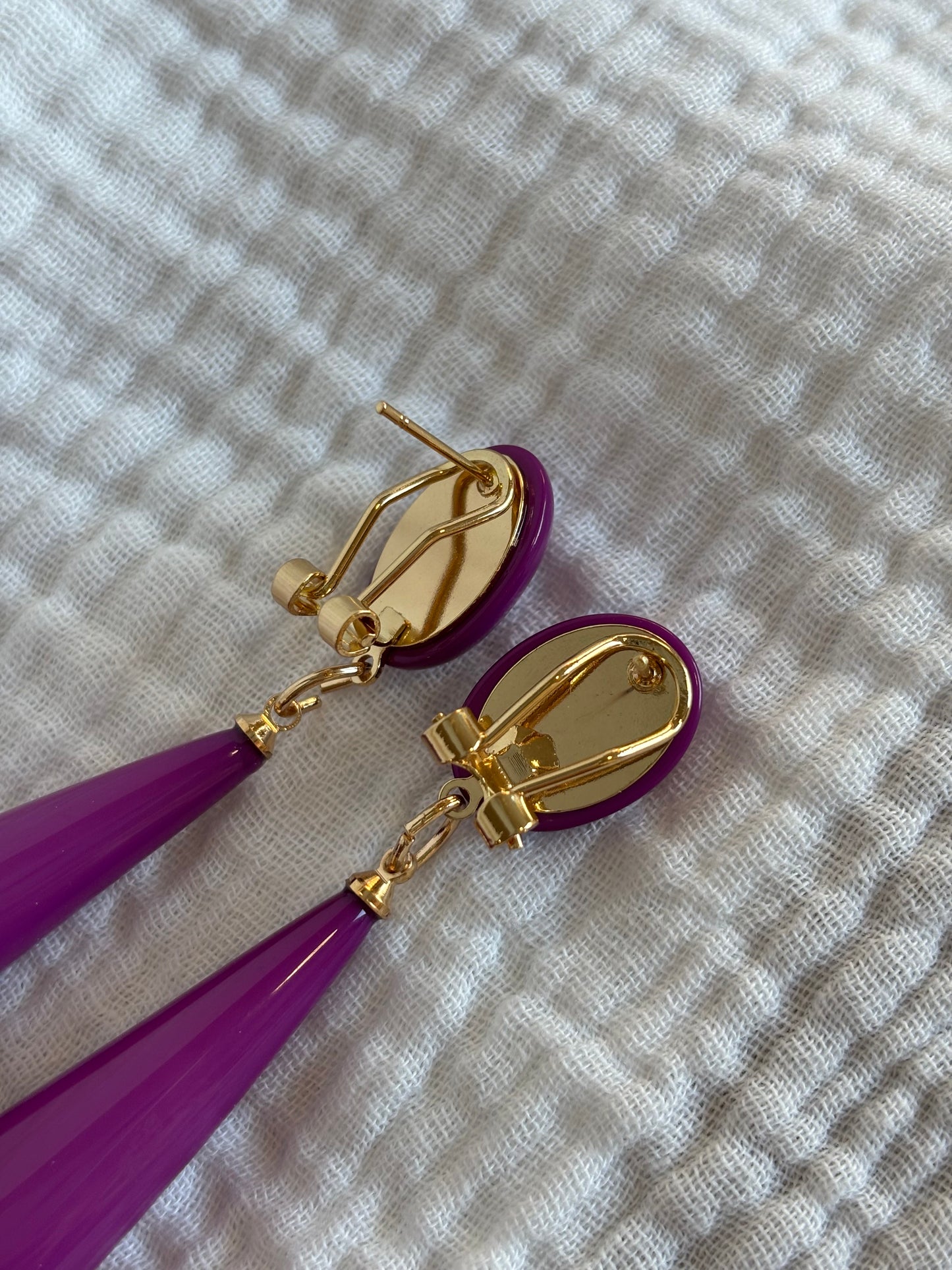 Pendientes Mery morados