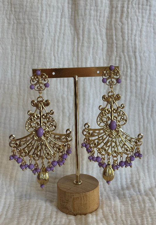 Pendiente Córdoba lila