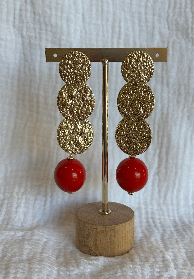 Pendiente Cádiz Rojo