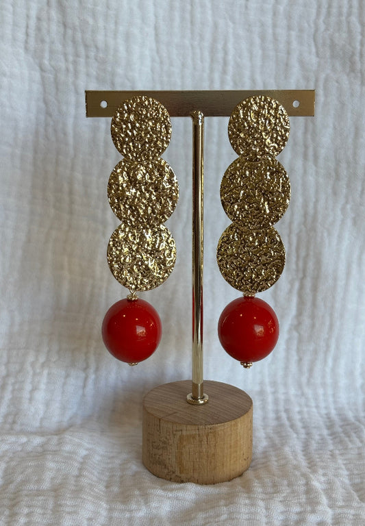 Pendiente Cádiz Rojo