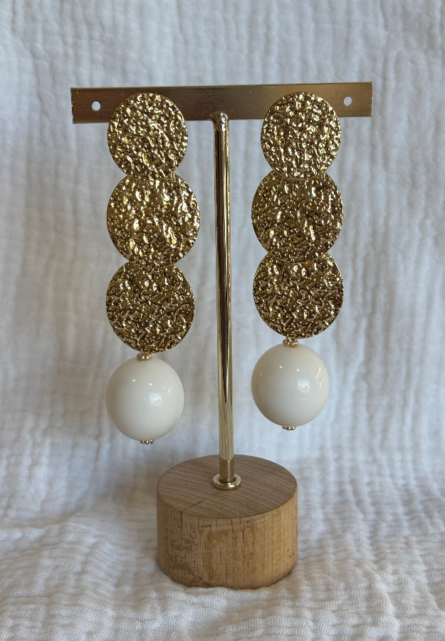 Pendiente Cádiz Beige