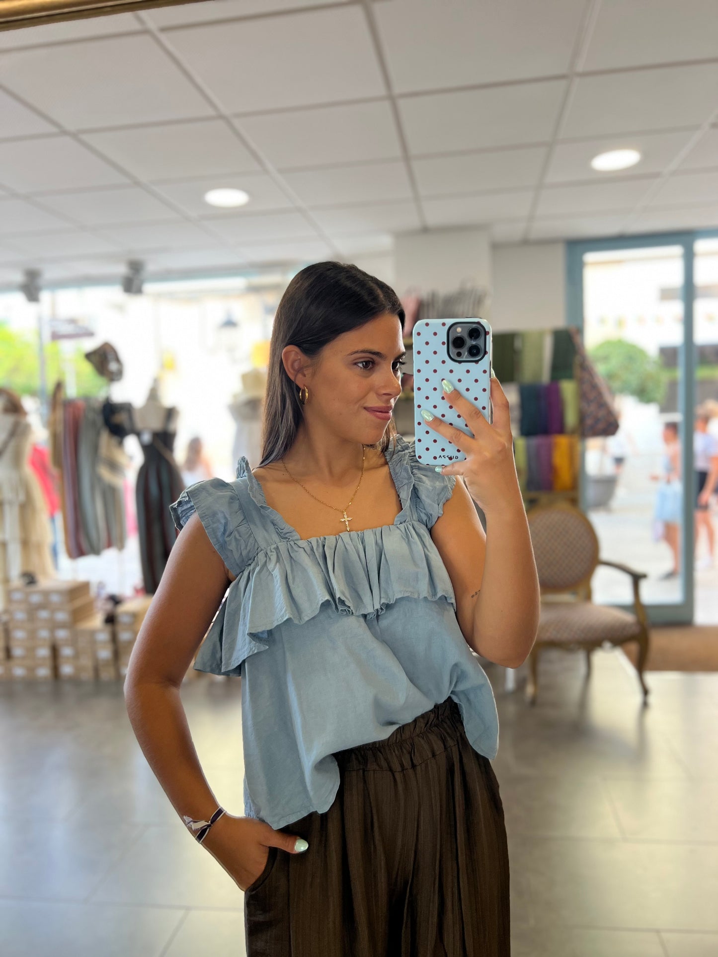 Blusa Alicia Celeste