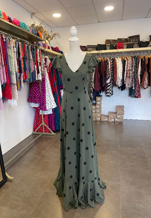 Bata Flamenca Verde Caqui