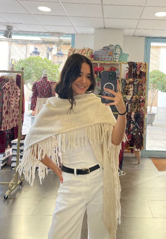 Poncho Beige