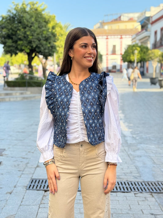 Chaleco Noelia Azul