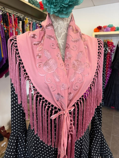 Mantón Maria al tono Rosa Maquillaje