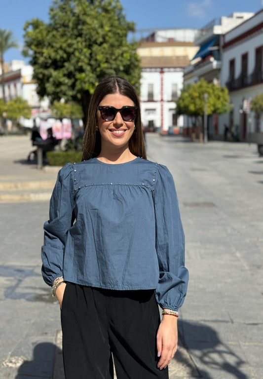 Blusa Carmen Azul