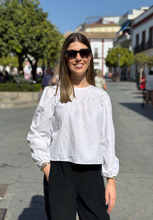 Blusa Carmen Blanca
